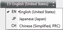 Language toolbar